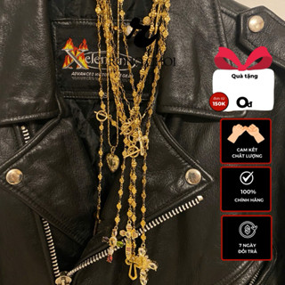 Vòng cổ nam RONG CHƠI- Set vòng Titan mạ vàng gold xu hướng 2024