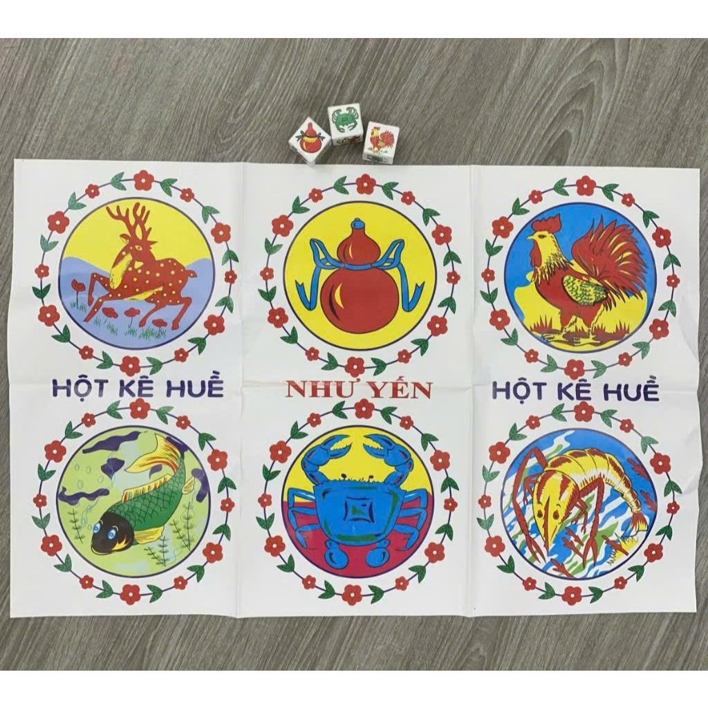 Đồ Chơi Lắc Bầu Cua Tôm Cá, Bầu Cua Cá Cọp đồ chơi dịp lễ tết