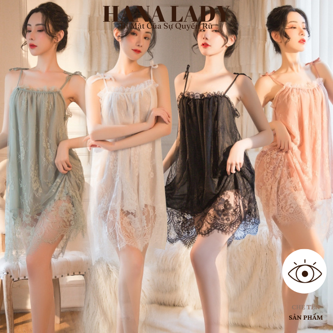 Váy Ngủ Nữ Sexy - Đầm Ngủ Babydol Dễ Thương Ren 2 Lớp Cao Cấp VN312 | BigBuy360 - bigbuy360.vn