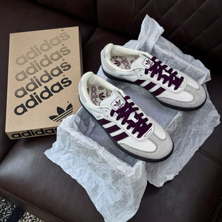 Siêu Phẩm Giày Thể Thao [ Giày thể thao Sneaker 91 ] Giày samba OG Wonder whiter maroon Giày samba og sọc đỏ mận