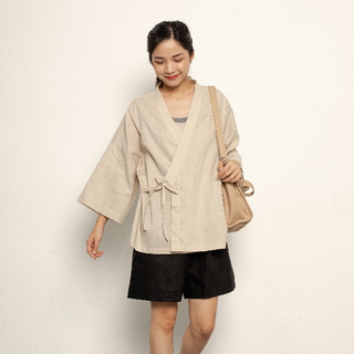 RUSTEA Uniform Kimono - Áo kimono linen unisex
