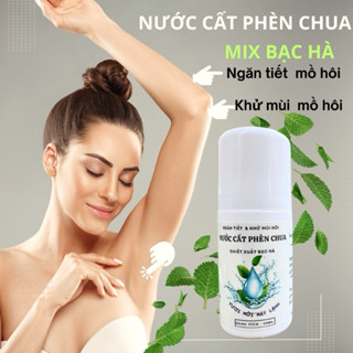  Lăn Khử mùi hôi nách - chân Nước cất phèn chua & chiết xuất bạc hà mang đến cảm giác khô thoáng  sạch mùi sản khoái 