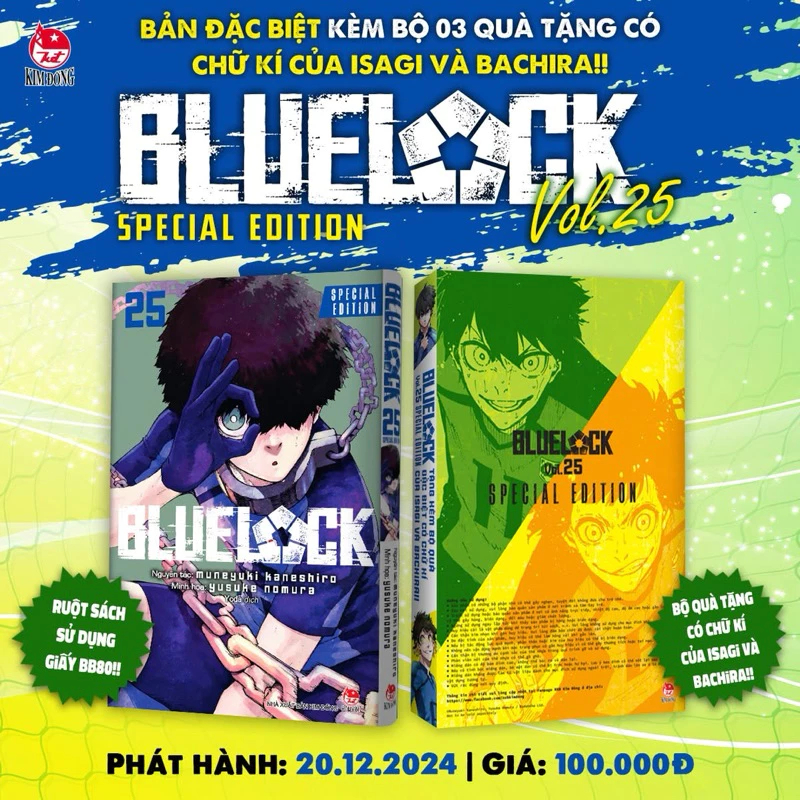 Truyện Tranh - Blue Lock - Tập 25 Bản đặc biệt - NXB Kim Đồng