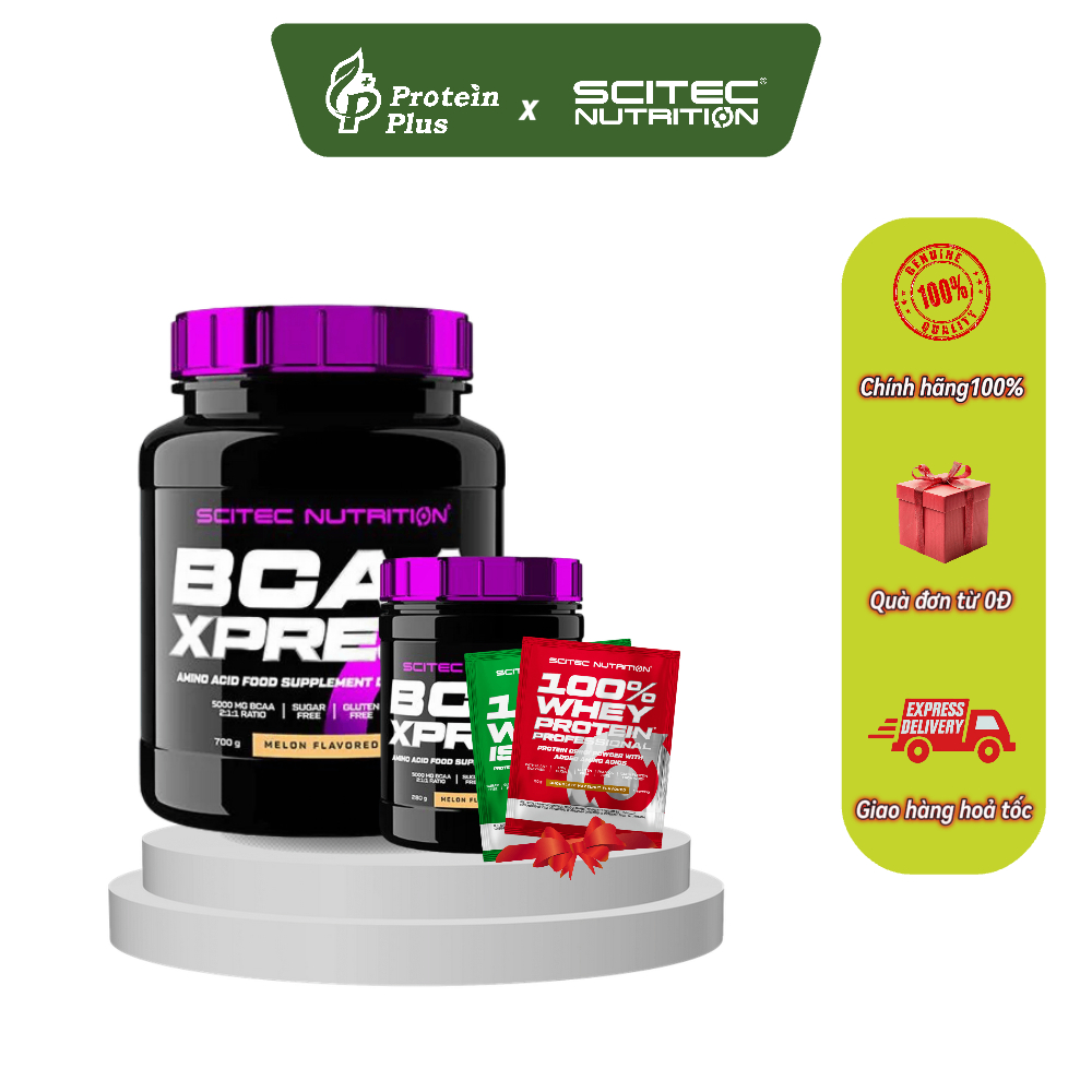 BCAA | BCAA Xpress 700g/100 lần dùng hỗ trợ tăng cơ và phục hồi cơ chính hãng SCITEC NUTRITION
