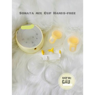 Máy hút sữa Medela Sonata + cup hand free( máy cũ cup mới)