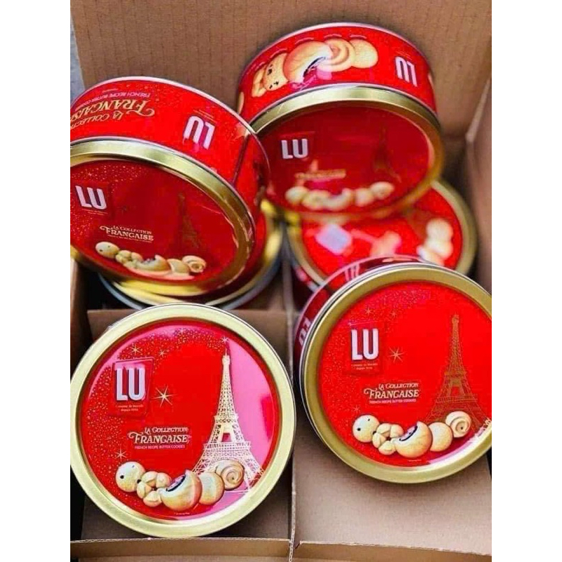 Bánh quy Bơ Lu 180g hộp thiếc