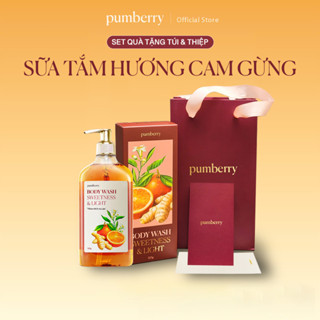   SET QUÀ 20 10  Set Sữa tắm hương cam gừng PUMBERRY SWEETNESS & LIGHT 325g tuỳ chọn túi thiệp sang trọng làm quà tặng 