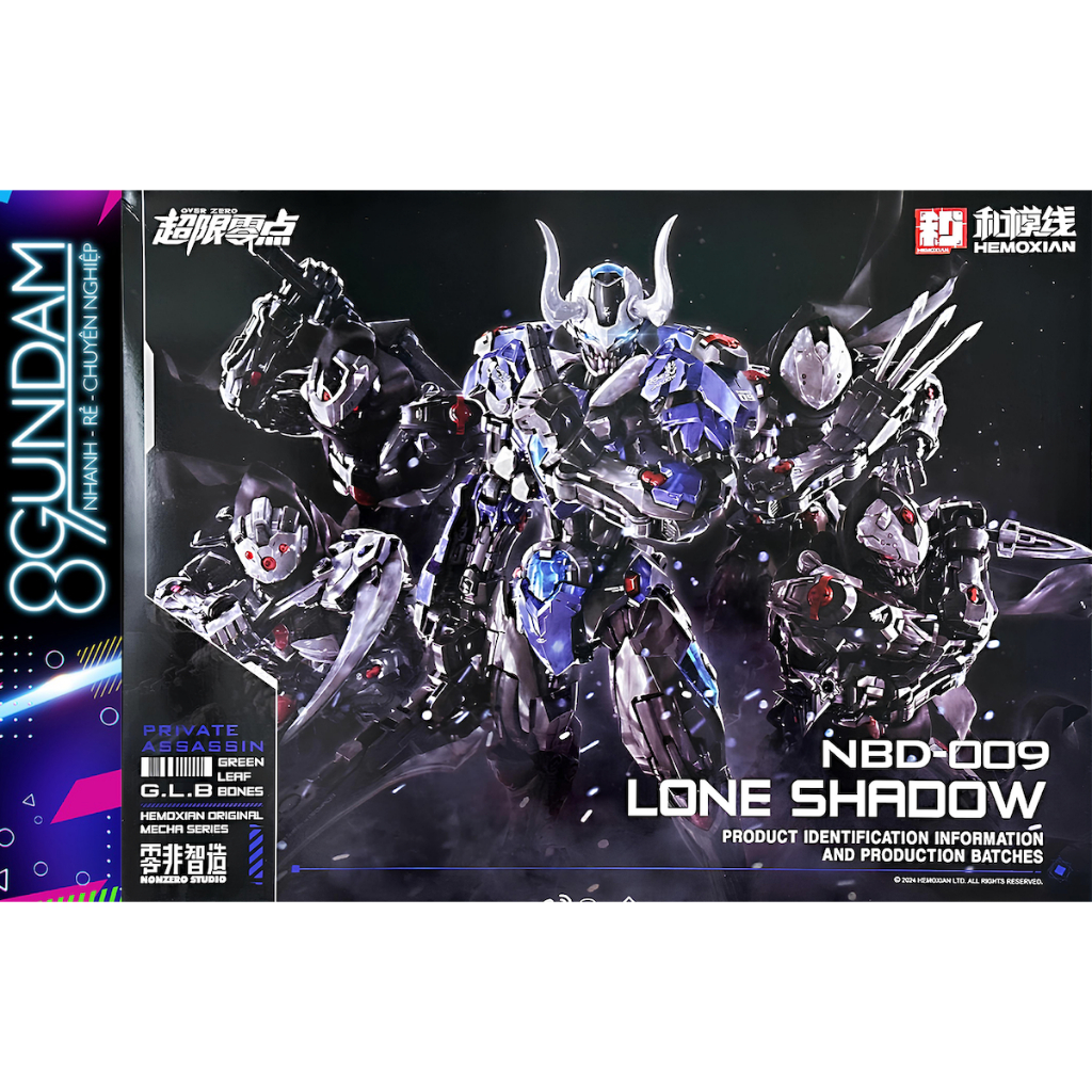 [SẮP VỀ] Mô Hình Lắp Ráp Over Zero 𝐋𝐎𝐍𝐄 𝐒𝐇𝐀𝐃𝐎𝐖 Hemoxian (tặng kèm base, áo choàng và effect)