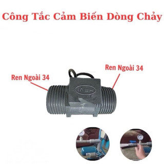  Công tắc cảm biến dòng chảy REN 34mm - Rơ Le Từ siêu êm lắp máy bơm công suất dưới 500w 
