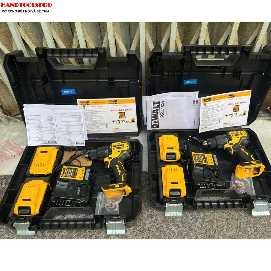 Máy khoan dùng pin DeWALT 20V DCD709P2 (SET 5Ah) không chổi than