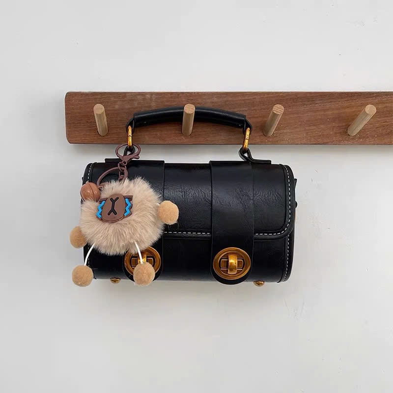 Túi xách nữ 2 dải khoá da nhăn cao cấp tặng móc gấu khóc Uyên store - DK996 | BigBuy360 - bigbuy360.vn