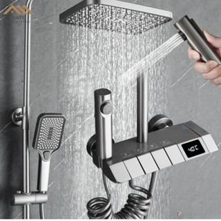 Sen Cây Tắm Đứng Phím Đàn Hato Mạ Nano Tĩnh Điện Hiển Thị Nhiệt Độ ,Vòi Sen Tắm Đứng Bảo Hành Chính Hãng 5 Năm