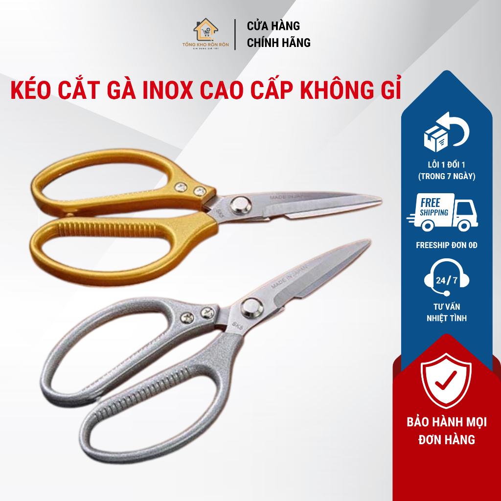 Kéo cắt gà cao cấp inox không rỉ