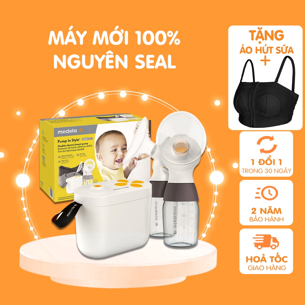 CHÍNH HÃNG | Máy hút sữa Medela Pump Instyle Max Flow mới Nguyên tem Chính hãng BH 24 tháng Đầy đủ Rút gọn Rảnh tay