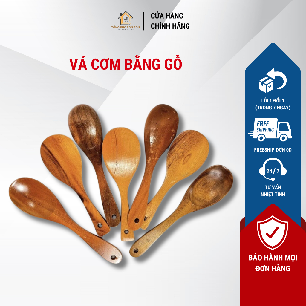 Vá cơm bằng gỗ