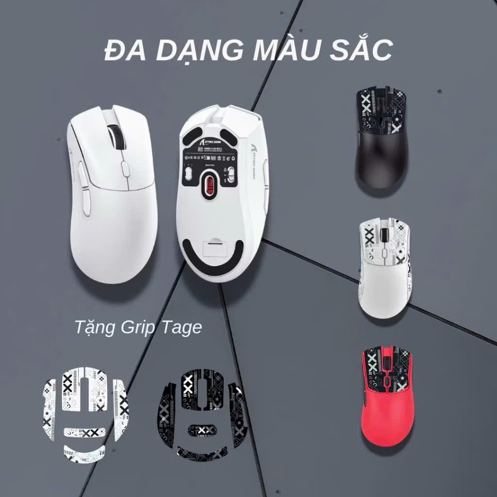 Tổng  Hợp Chuột Không Dây Gaming Attack Shark  X11 / G3 Pro / R1 / 3 chế độ kết nối / Dock sạc / tặng kèm grip tape | BigBuy360 - bigbuy360.vn