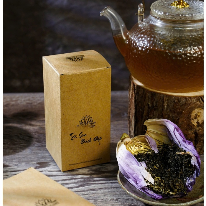 Hộp Trà 1 Bông - Bạch Thiên Sen Hải Linh - Bách Diệp Hồng Liên Trà