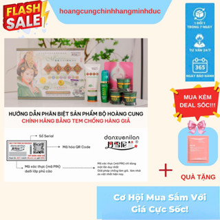 Bộ kem HOÀNG CUNG XANH DANXUENILAN Xuất xứ HONGKONG 5IN1 dành cho da nám chai lì,mụn