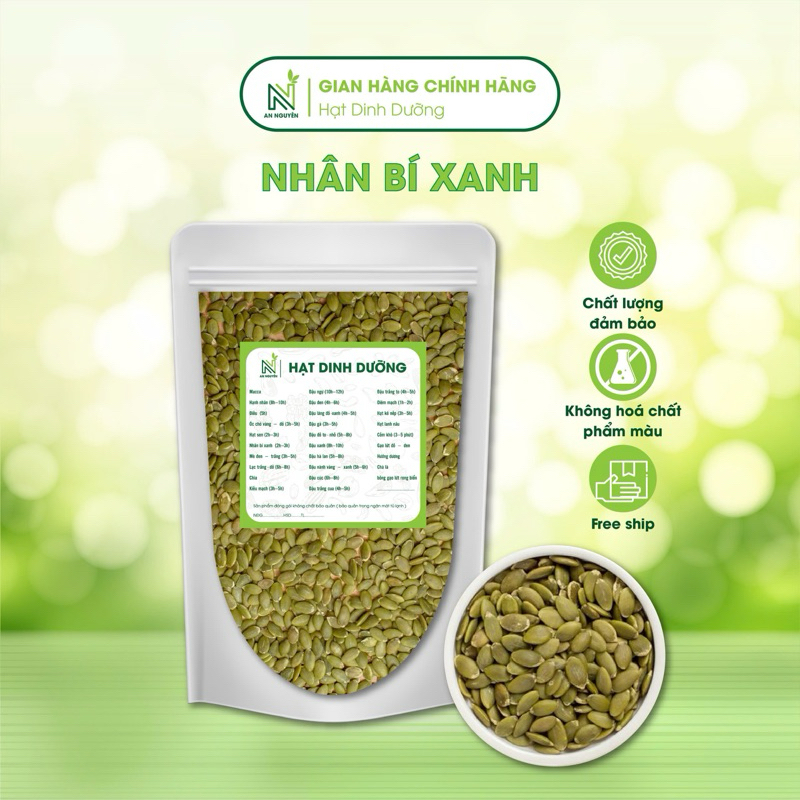 hạt bí xanh 500g