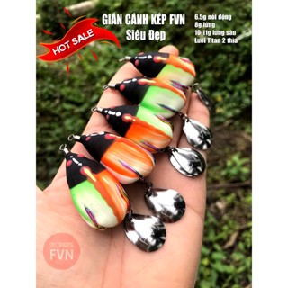  Mồi giả câu lure Gián Cánh Kép lưỡi Titan 2 thìa độ Gián Cánh Kép 