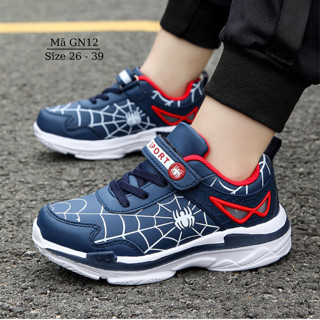 Giày siêu nhân Spiderman bé trai 3 - 12 tuổi thể thao năng động cá tính đi học đi chơi phong cách Hàn NHÍM SHOP GN12