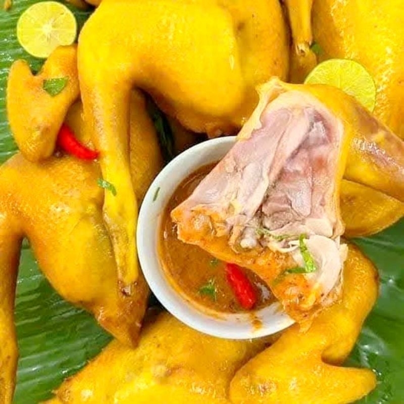 Gà ủ muối không đầu, không chân - Gà ủ muối Hân Long