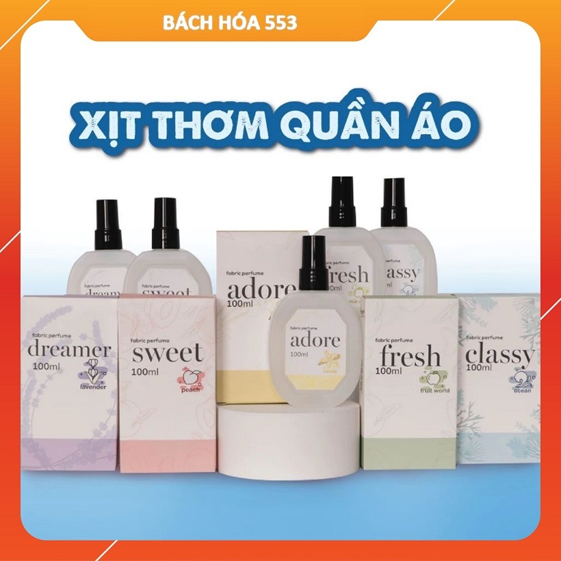 Xịt Thơm Quần Áo Vải Vóc Cao Cấp Lovenose Aikomi 100ml