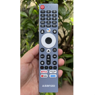  Điều Khiển TV LCD ASANZO Có GIỌNG NÓI NETFLIX   prime video  YouTube  Màu Xanh  REMOTE ASANZO,BH MỚI 