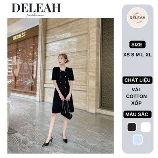 De Leah - Đầm Ôm A Khuy Trước - Thời Trang Thiết Kế