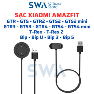 Dây Dock Sạc USB Đồng Hồ Xiaomi Amazfit GTR4 GTS4 GTR3 GTS3 GTR2 GTS2 GTR GTS T-REX 2 BIP 3 5 - SWA