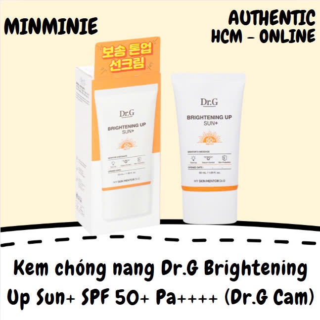 Kem chống nắng Dr.G Brightening Up Sun+ SPF 50+ Pa++++ (Dr.G Cam) - hàng chính hãng