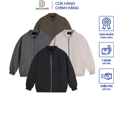 Áo khoác nam nữ kiểu dáng bomber chất liệu kaki 2 lớp bên trong lót dù dày dặn chuẩn from Bảo Đăng.