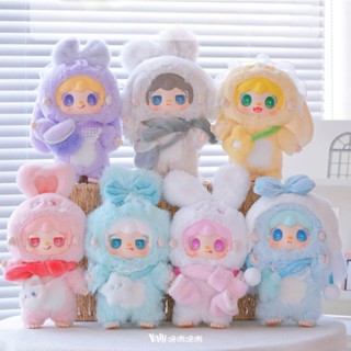 SẴN | CHÍNH HÃNG Blindbox Yooki V3 Warm Bunny Vinyl Plush Pendant - Móc khóa bông Chú thỏ ấm áp