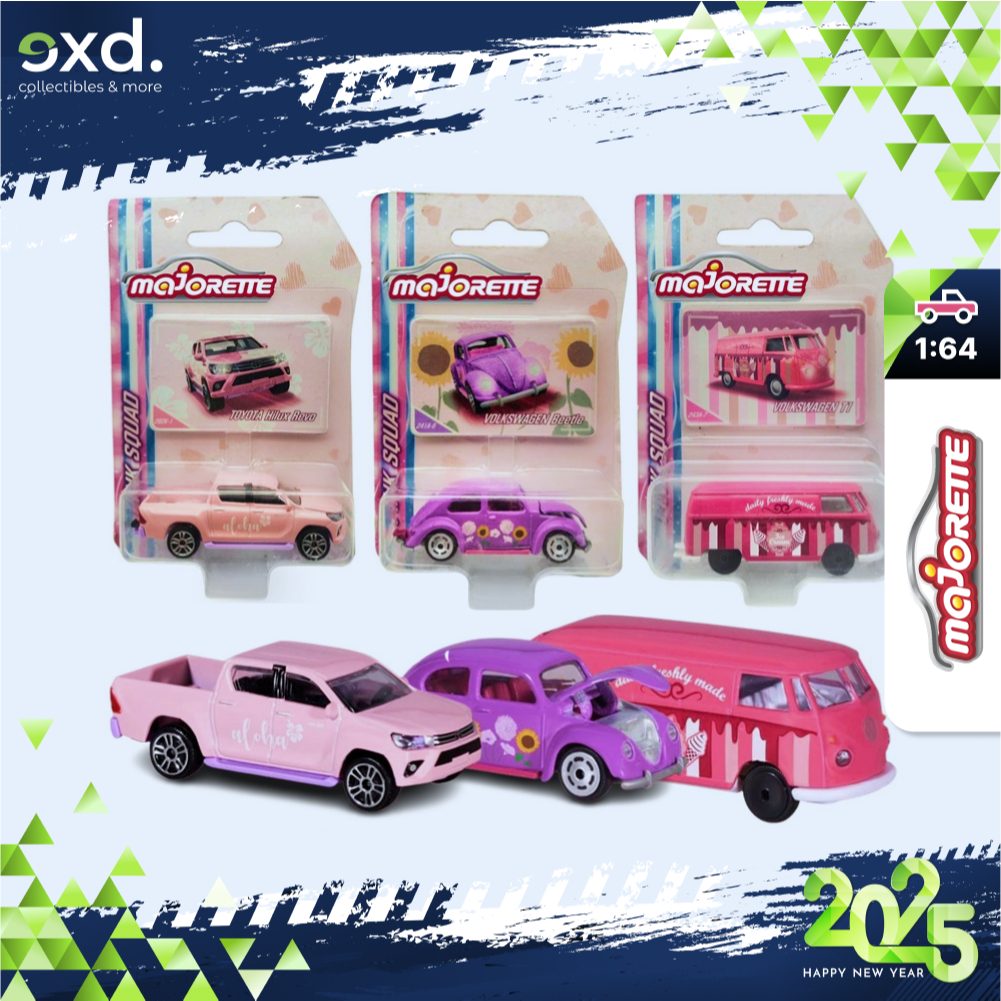 [Độc quyền] Toyota Hilux Revo Pink | Xe Mô Hình MAJORETTE Pink Squad Series | Đồ Chơi Diecast 1/ 64