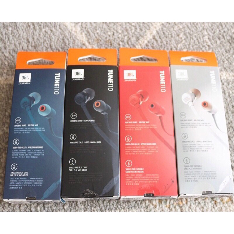 [SHIP HỎA TỐC] Tai Nghe Có Dây JBL T110 Dây Dẹp Không Bị Rối Bass có mic, Bass cực mạnh đánh chuyên game | BigBuy360 - bigbuy360.vn