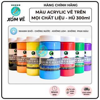 [XÓM VẼ] Màu acrylic vẽ trên mọi chất liệu 300ml vẽ nổi 3D đầu ngựa Maries