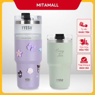 Ly giữ nhiệt khắc tên TYESO MITAMALL 600ML-900ML, Inox 304, giữ nóng lạnh từ 8-12H | TS-8727C