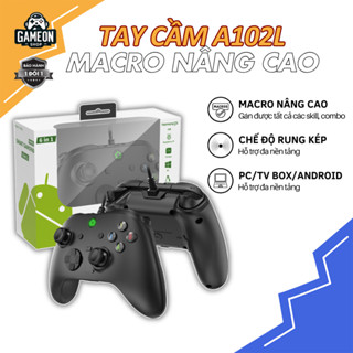Tay cầm chơi game A102L mới nhất 2025, hỗ trợ macro full skill FIFA Online 4, tay cầm có dây cho PC, Android, PS3, Steam