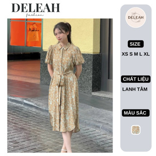 De Leah - Đầm Suông Đai Rời Ngắn Tay - Thời Trang Thiết Kế