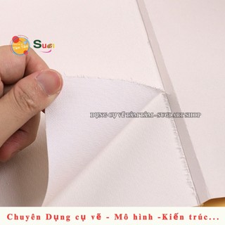 [ Tâm Tâm ] Sổ Canvas Mont Marte , Canvas Pad Mont Marte xé từng tờ, vẽ tranh Acrylic, Sơn dầu