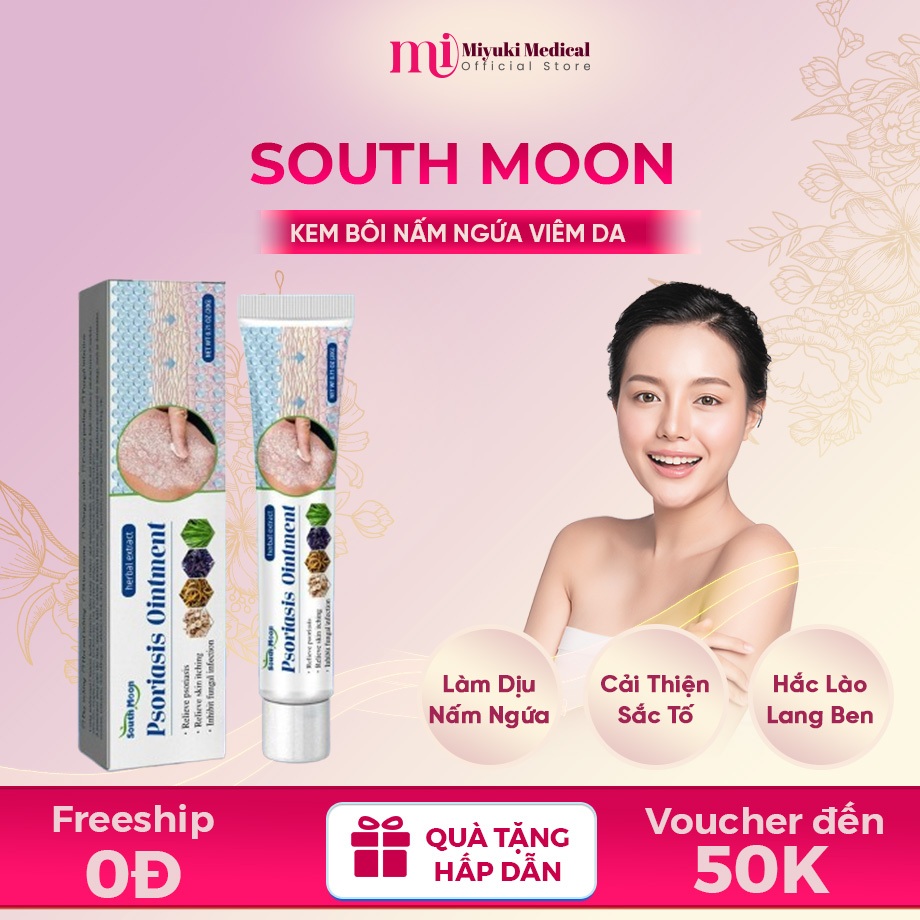 Kem Bôi Vẩy Nến, Viêm Da, Nấm Da SOUTH MOON - Kem SOUTH MOON Dịu Ngứa, Đều Màu Da, Hắc Lào, Lang Ben