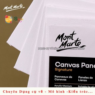 [ TÂM TÂM ] Canvas Mont Marte dạng ép mỏng , Canvas Panels vẽ tranh Acrylic, Sơn Dầu