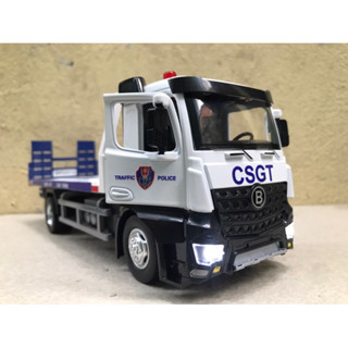 Mô hình xe tải thớt CSGT cứu hộ 1:24