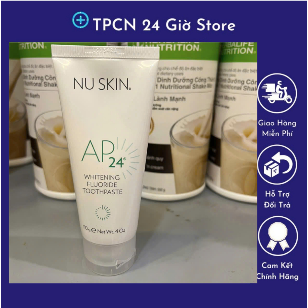 2 Tuýp kem đánh răng Ap24 Whitening Fluoride Toothpaste chính hãng