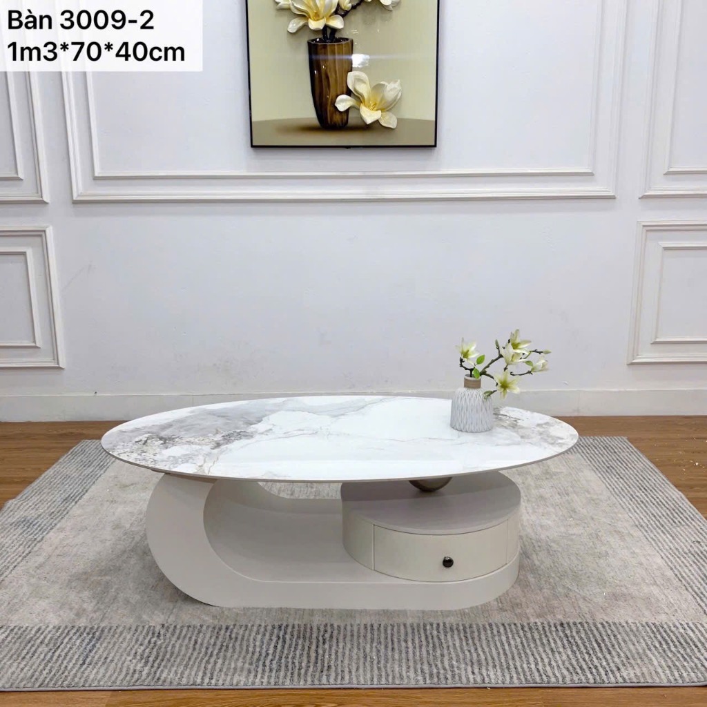 Bàn trà sofa Elip, bàn trà decor nhập khẩu cao cấp, mã 3009-2. Uy tín, chất lượng