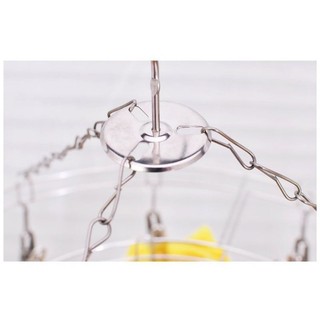 Móc chùm inox phơi quần áo cho bé-móc sơ sinh 20 kẹp