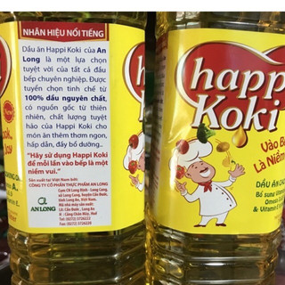 Dầu ăn Happi Koki 1 lít - Hãng An Long