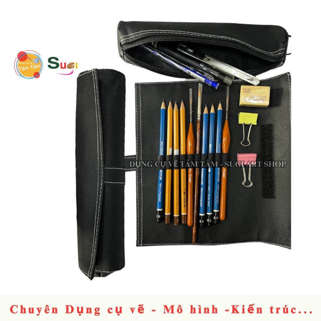 [ TÂM TÂM ]-Túi đựng cọ, túi đựng viết và cọ-