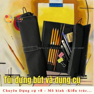 [ TÂM TÂM ]-Túi đựng cọ, túi đựng viết và cọ-