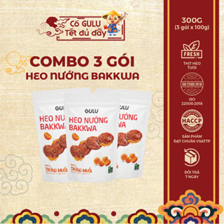   Livestream  Combo 3 Gói Thịt Heo Nướng Bakkwa GULU FOODS 